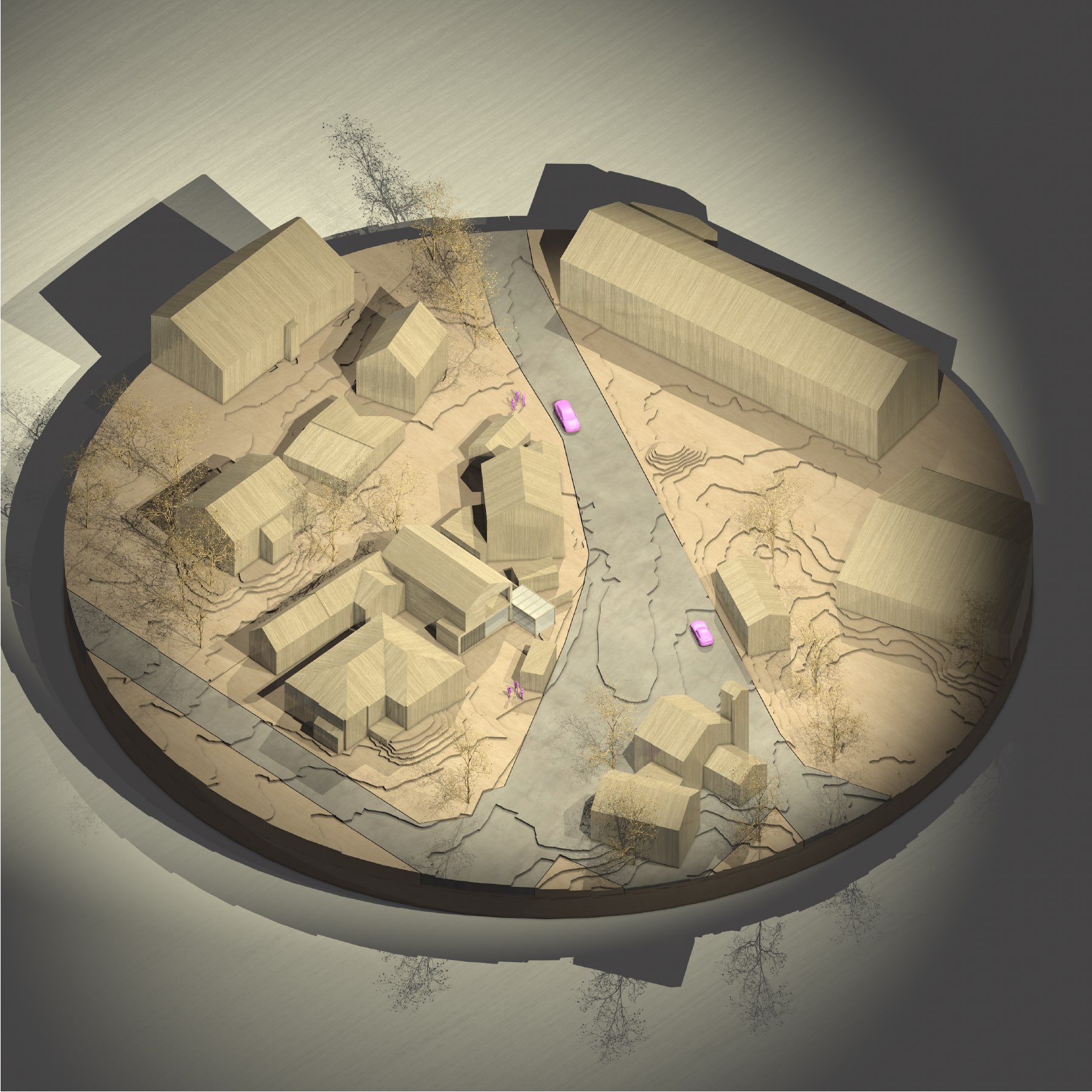 Entwurf C – 3D Modell Isometrie Südwest 2